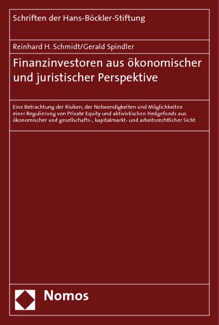 Cover-Bild Finanzinvestoren aus ökonomischer und juristischer Perspektive