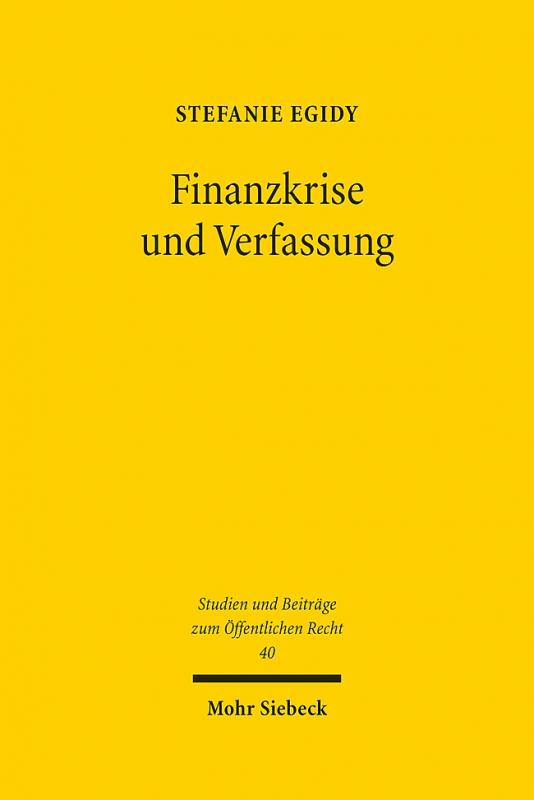 Cover-Bild Finanzkrise und Verfassung
