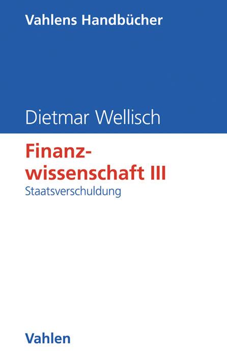 Cover-Bild Finanzwissenschaft III: Staatsverschuldung