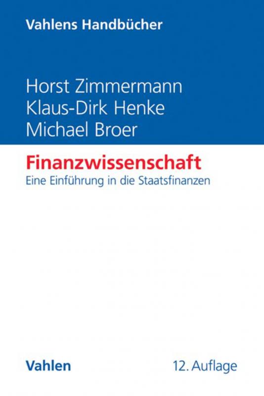 Cover-Bild Finanzwissenschaft