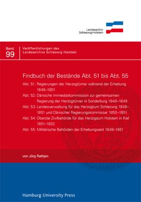 Cover-Bild Findbuch der Bestände Abt. 51 bis Abt. 55