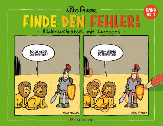 Cover-Bild Finde den Fehler 2 - Bildersuchrätsel mit Cartoons