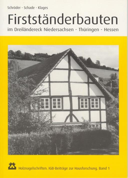 Cover-Bild Firstständerbauten im Dreiländereck Niedersachsen - Thüringen - Hessen