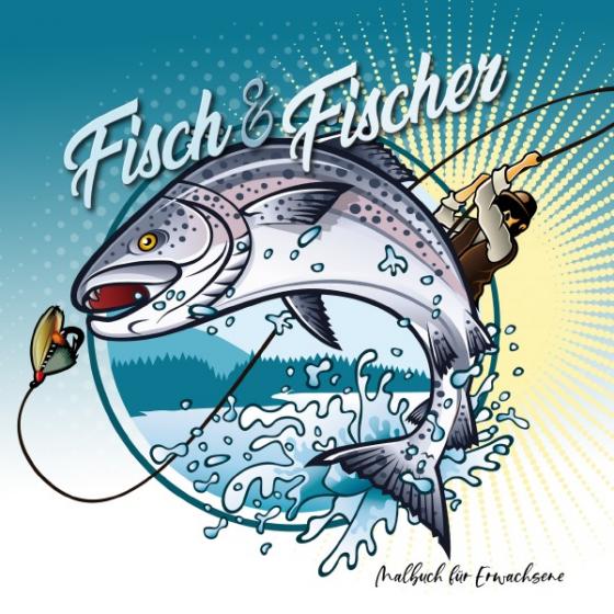 Cover-Bild Fisch und Fischer Malbuch für Erwachsene