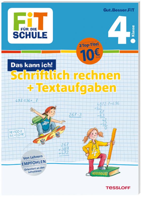 Cover-Bild FiT FÜR DIE SCHULE. Das kann ich! Schriftlich rechnen + Textaufgaben 4. Klasse