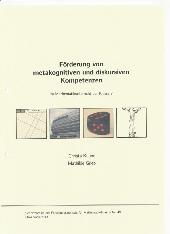 Cover-Bild Förderung von metakognitiven und diskursiven Kompetenzen im Mathematikunterricht der Klasse 7