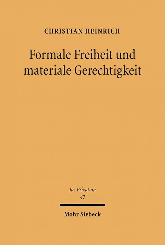 Cover-Bild Formale Freiheit und materiale Gerechtigkeit