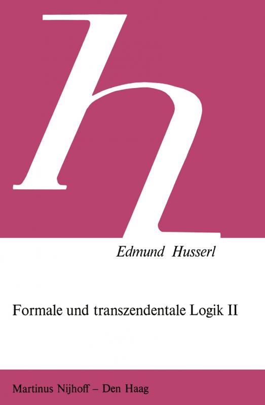 Cover-Bild Formale und Transzendentale Logik II