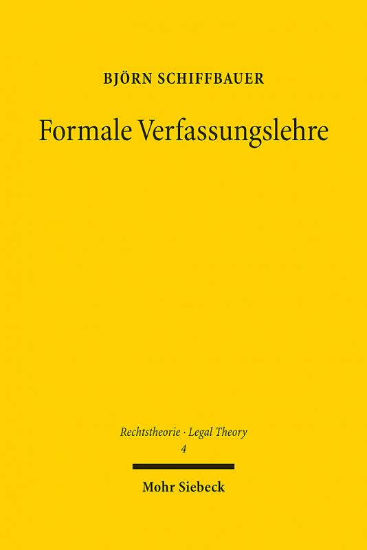 Cover-Bild Formale Verfassungslehre