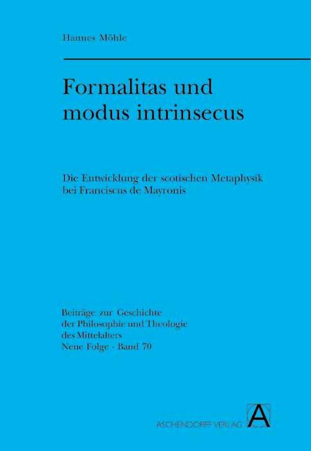 Cover-Bild Formalitas und modus intrinsecus