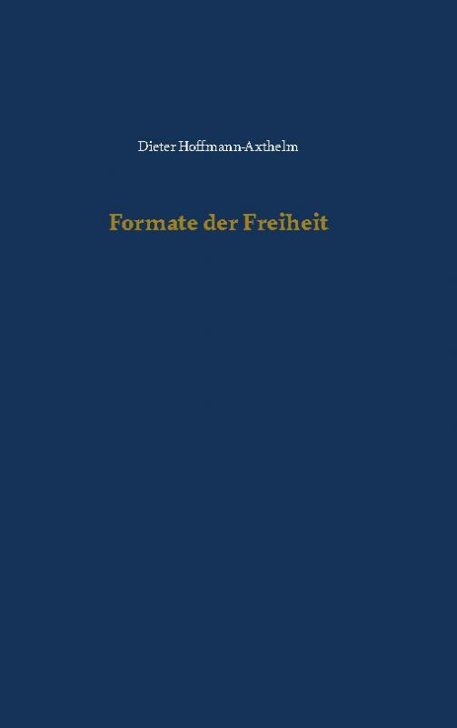 Cover-Bild Formate der Freiheit