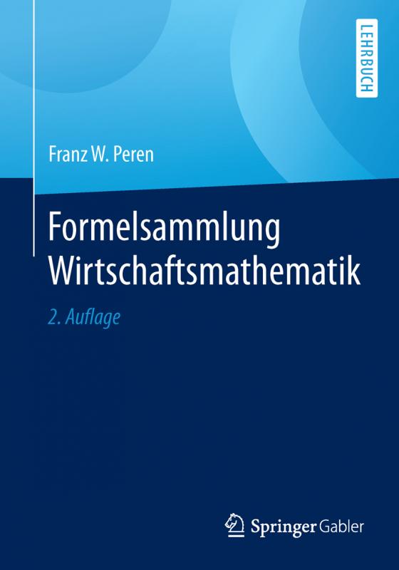 Cover-Bild Formelsammlung Wirtschaftsmathematik