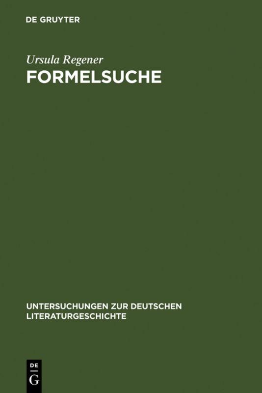 Cover-Bild Formelsuche