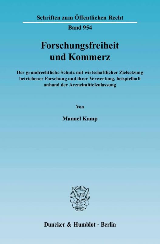 Cover-Bild Forschungsfreiheit und Kommerz.