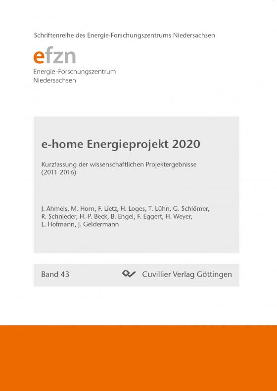 Cover-Bild Forschungsprojekt e-home Energieprojekt 2020 (Band 43)