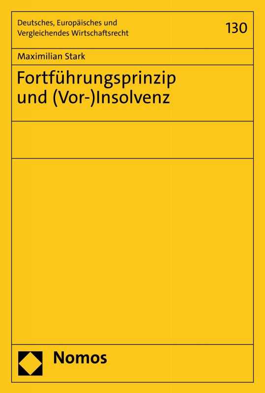 Cover-Bild Fortführungsprinzip und (Vor-)Insolvenz