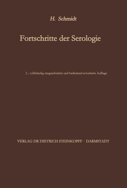 Cover-Bild Fortschritte der Serologie