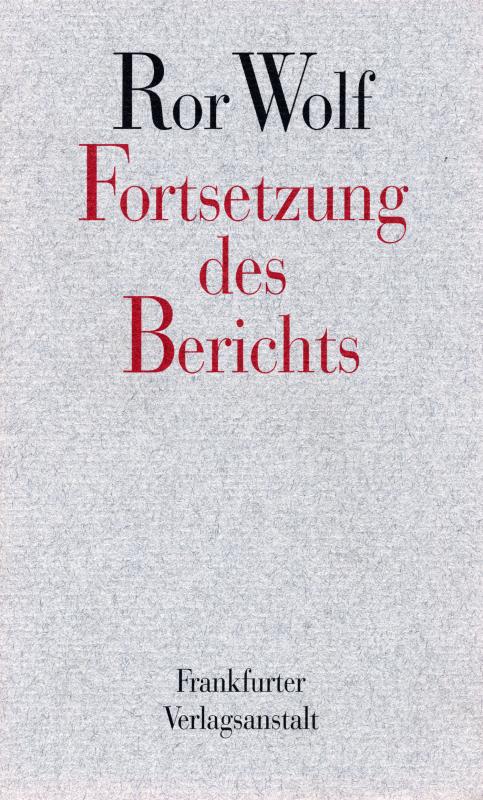 Cover-Bild Fortsetzung des Berichts