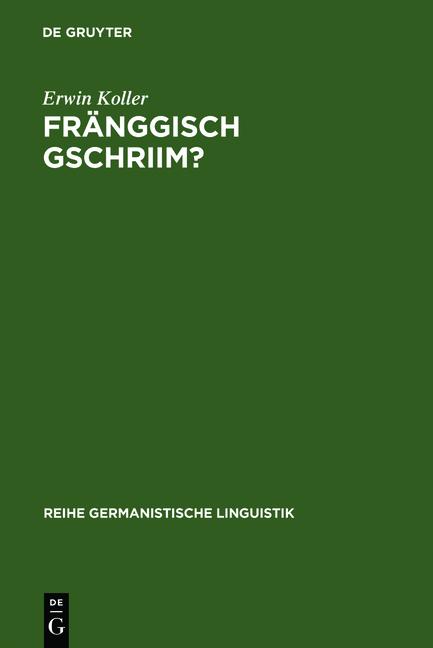 Cover-Bild Fränggisch gschriim?