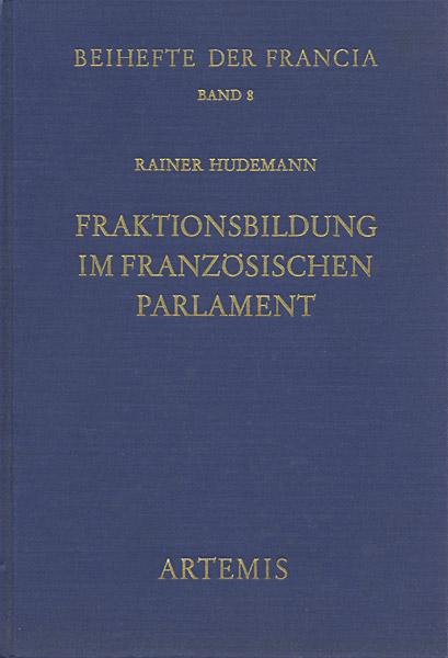 Cover-Bild Fraktionsbildung im französischen Parlament