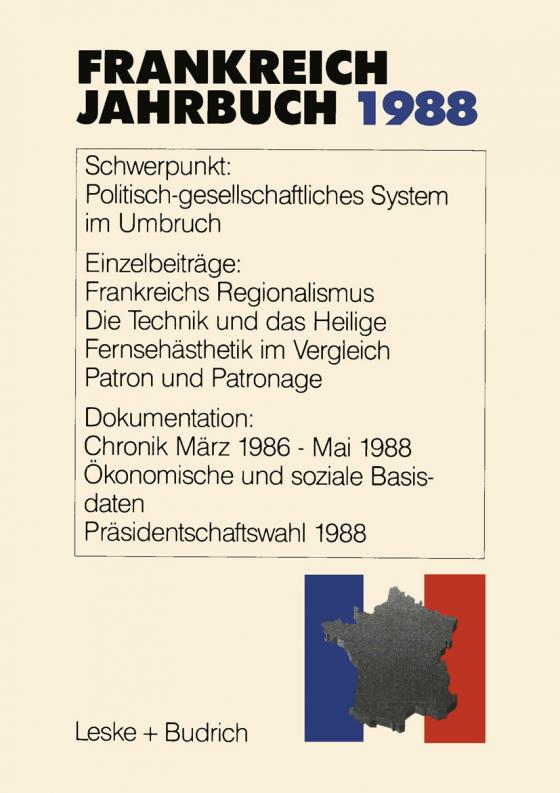 Cover-Bild Frankreich-Jahrbuch 1988