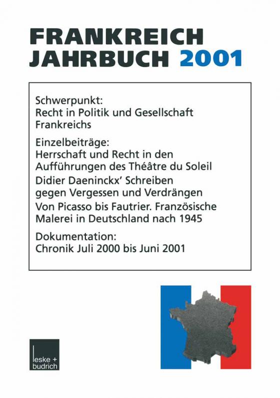 Cover-Bild Frankreich-Jahrbuch 2001