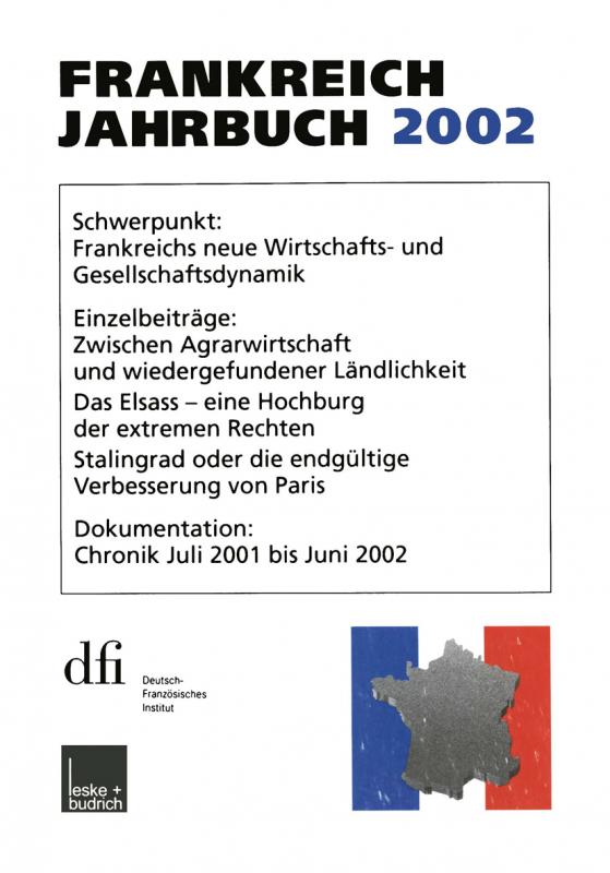 Cover-Bild Frankreich-Jahrbuch 2002