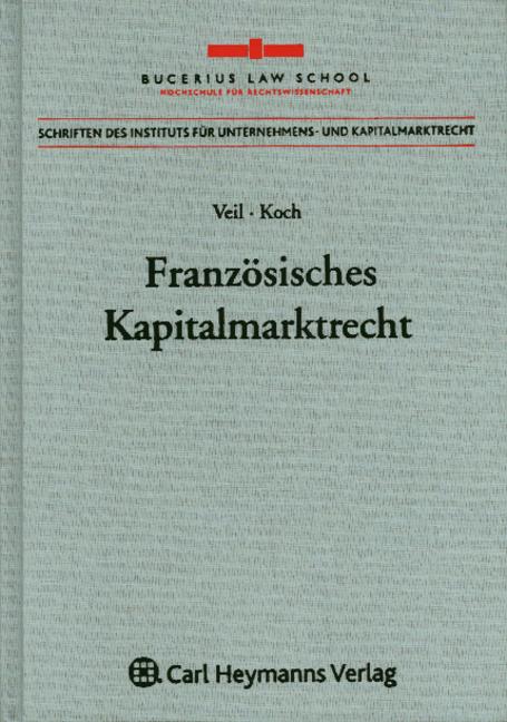 Cover-Bild Französisches Kapitalmarktrecht