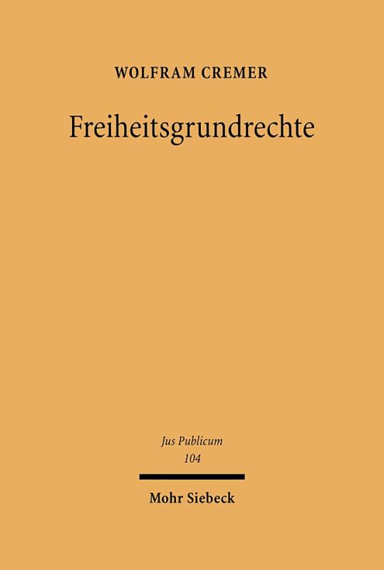 Cover-Bild Freiheitsgrundrechte