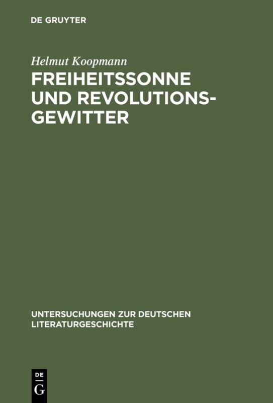 Cover-Bild Freiheitssonne und Revolutionsgewitter