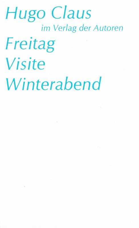 Cover-Bild Freitag /Visite /Winterabend