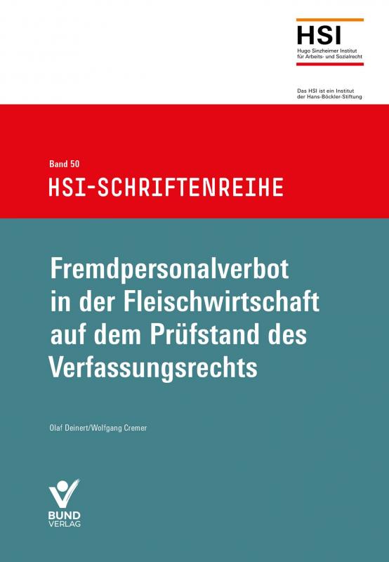 Cover-Bild Fremdpersonalverbot in der Fleischwirtschaft auf dem Prüfstand des Verfassungsrechts