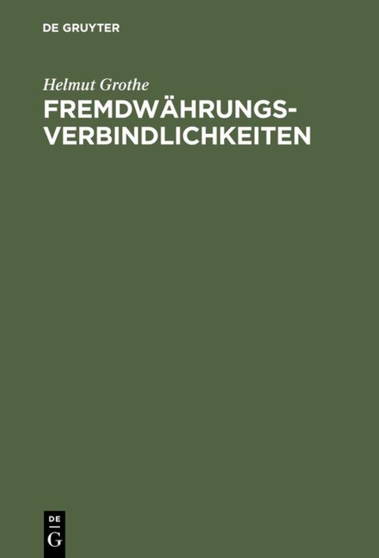 Cover-Bild Fremdwährungsverbindlichkeiten