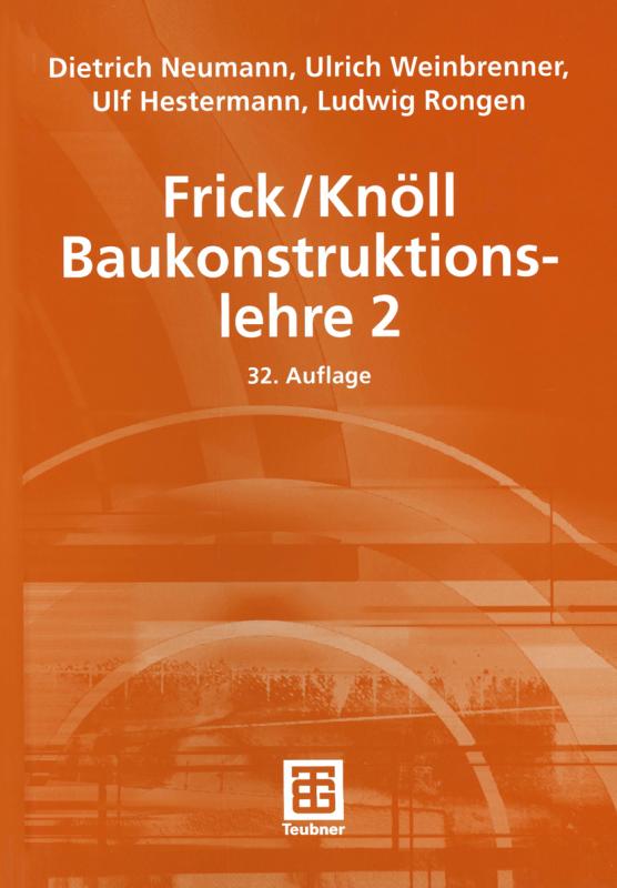 Cover-Bild Frick/Knöll Baukonstruktionslehre 2