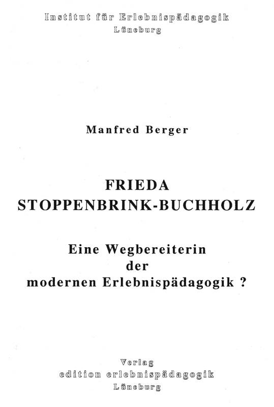 Cover-Bild Frieda Stoppenbrink-Buchholz