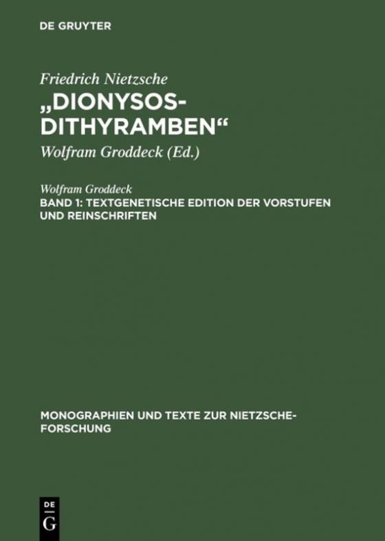 Cover-Bild Friedrich Nietzsche: „Dionysos-Dithyramben“ / „Dionysos-Dithyramben“