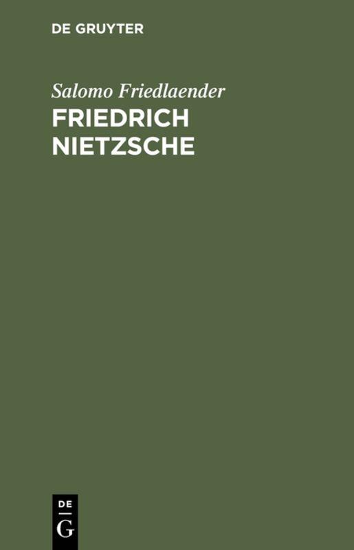 Cover-Bild Friedrich Nietzsche