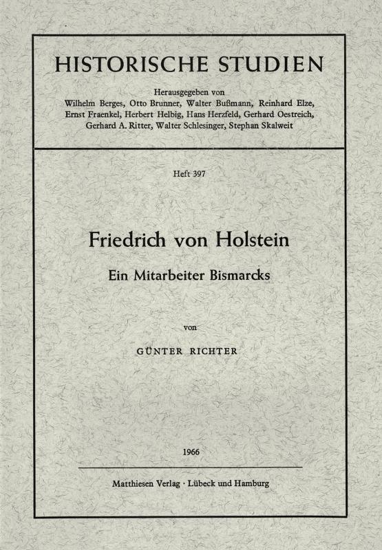 Cover-Bild Friedrich von Holstein