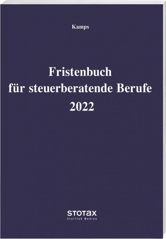 Cover-Bild Fristenbuch für steuerberatende Berufe 2022