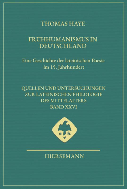 Cover-Bild Frühhumanismus in Deutschland