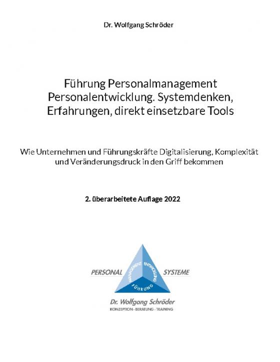 Cover-Bild Führung Personalmanagement Personalentwicklung. Systemdenken, Erfahrungen, direkt einsetzbare Tools