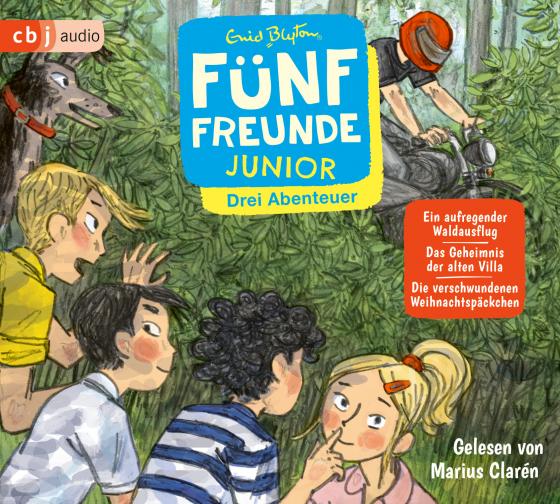 Cover-Bild Fünf Freunde JUNIOR - Drei Abenteuer - Ein aufregender Waldausflug. Das Geheimnis der alten Villa. Die verschwundenen Weihnachtspäckchen