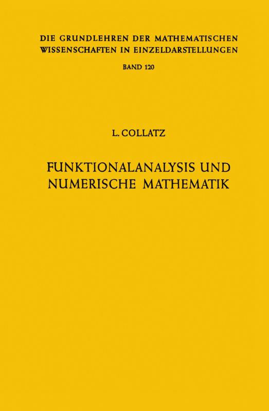 Cover-Bild Funktionalanalysis und Numerische Mathematik