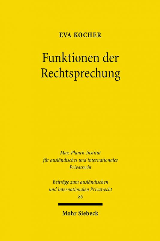 Cover-Bild Funktionen der Rechtsprechung