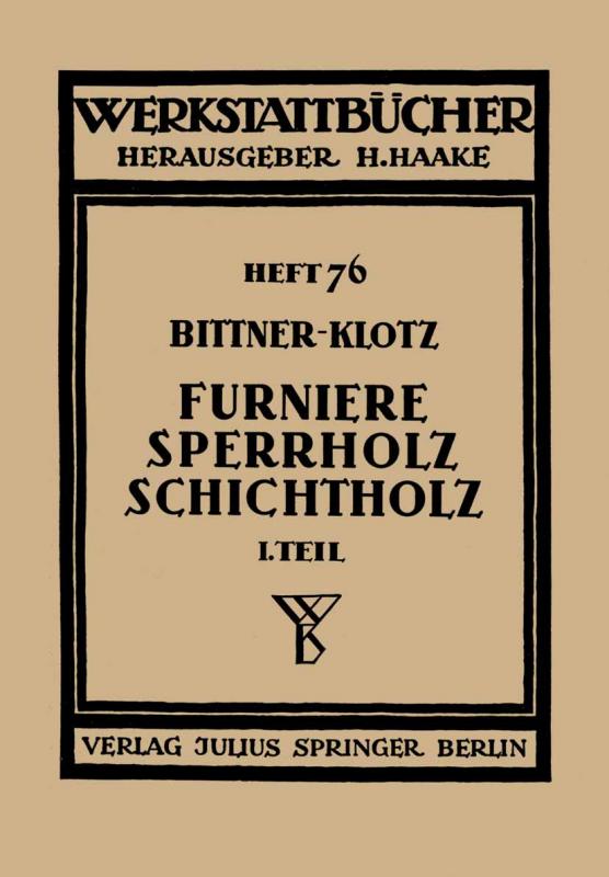 Cover-Bild Furniere — Sperrholz Schichtholz