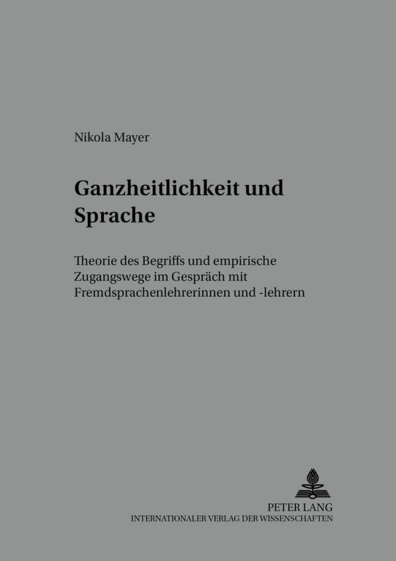 Cover-Bild Ganzheitlichkeit und Sprache