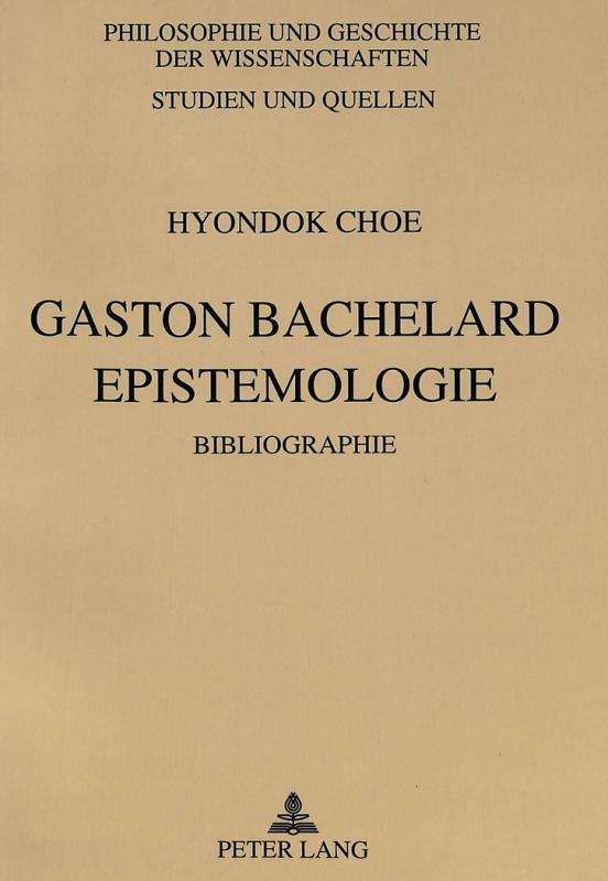Cover-Bild Gaston Bachelard- Epistemologie