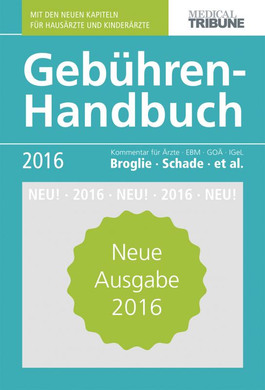 Cover-Bild Gebühren-Handbuch 2016