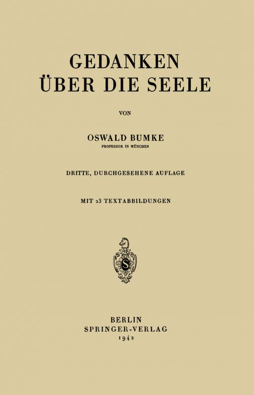 Cover-Bild Gedanken über die Seele