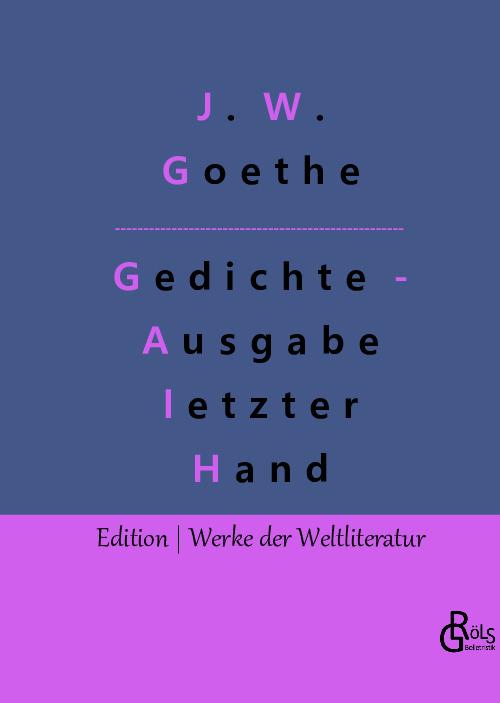 Cover-Bild Gedichte - Ausgabe letzter Hand